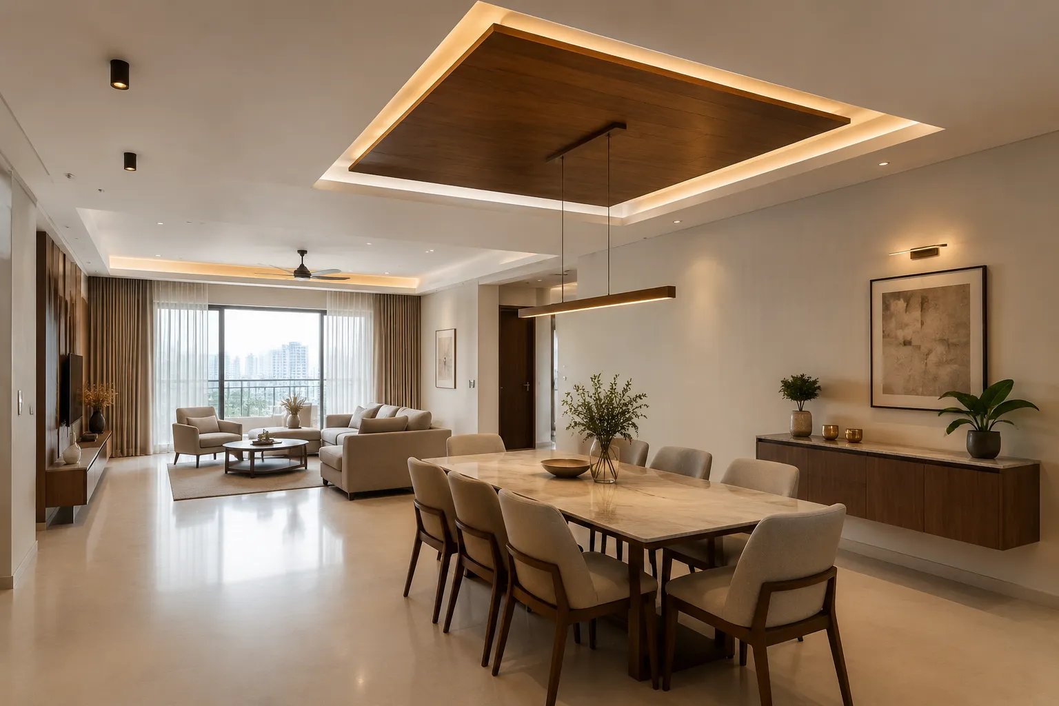 Zone Definition by Ceiling and Light